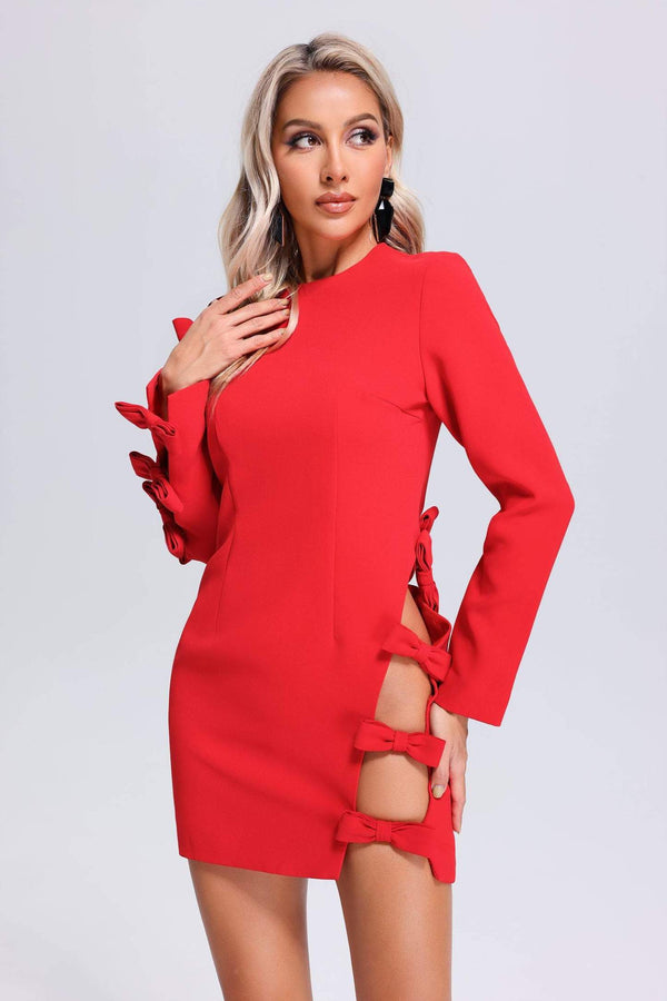 Josie Bağcıklı Mini Elbise