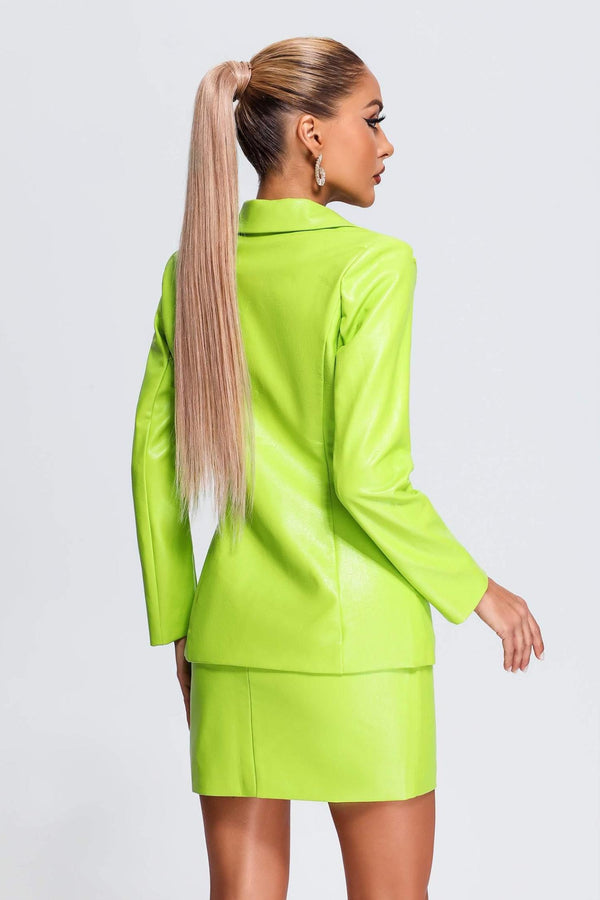 Deri Blazer Takımı